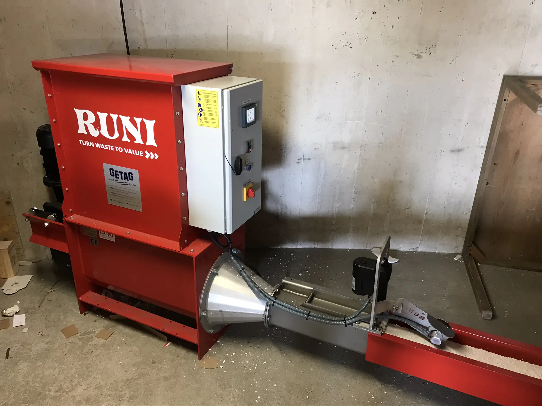 RUNI_SK 120A_Styroporverdichter_automatische Pressdruckregulierung