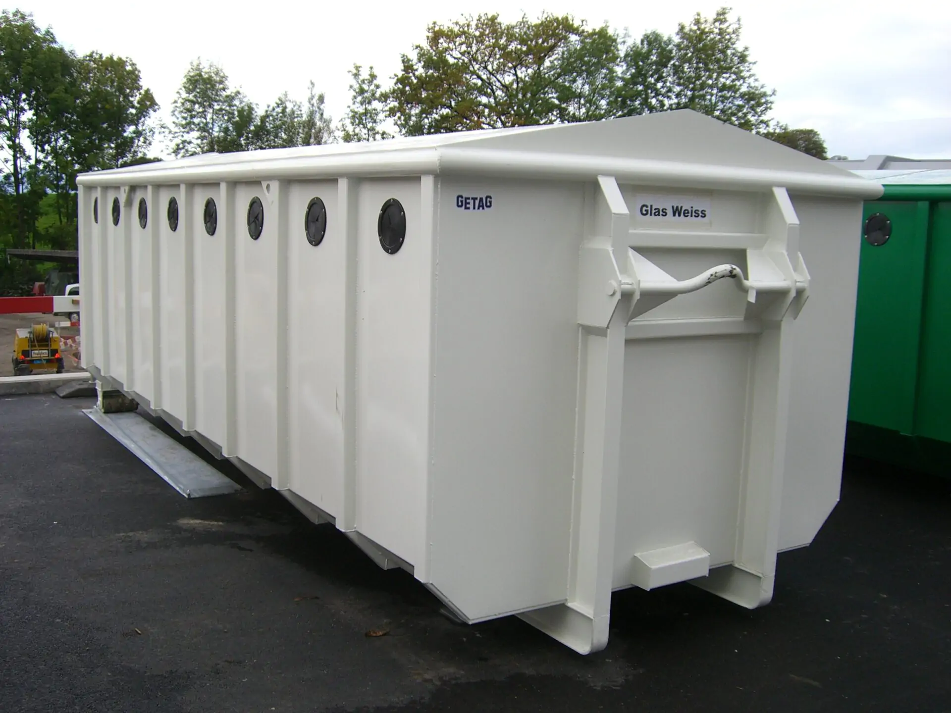 Glassammelcontainer Fixdach Abroller